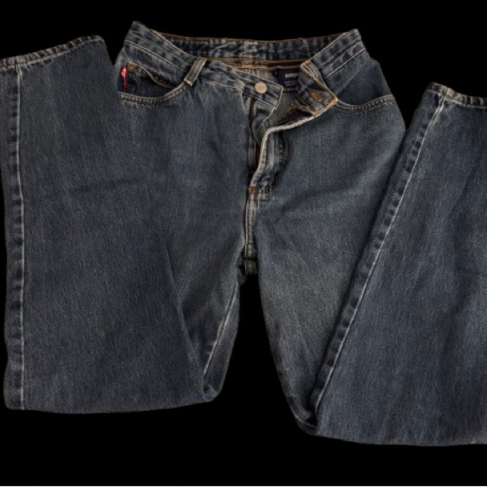 BONGO Women's Boyfriend Jeans in Dark Blue